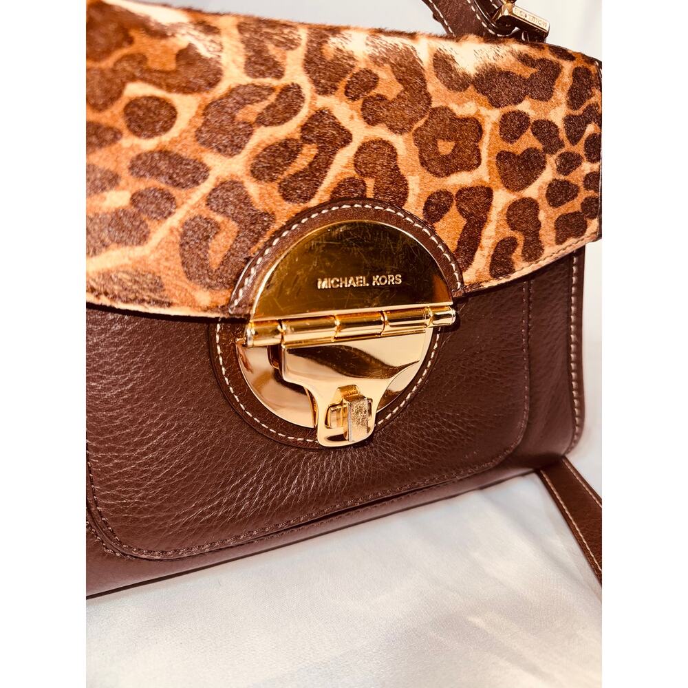 Michael Kors: RARE Leopard-print Dyed Calf Hair Purse - Picture 2 of 16